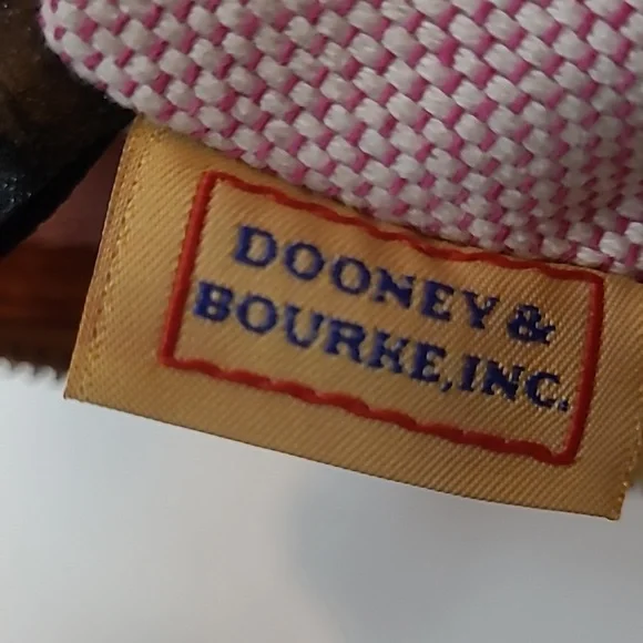 DOONEY & BOURKE Honey Gold Embossed Croc Leather Tote Briefcase Shoulder Bag - Picture 12 of 13